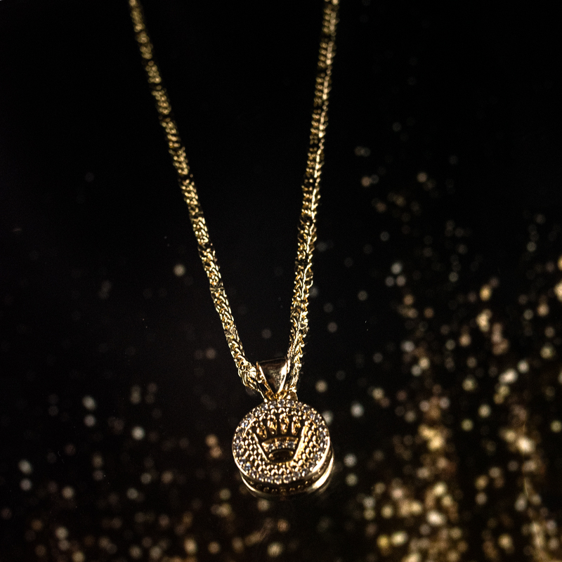 Cadena Cartier Diamantado + Dije Rolex