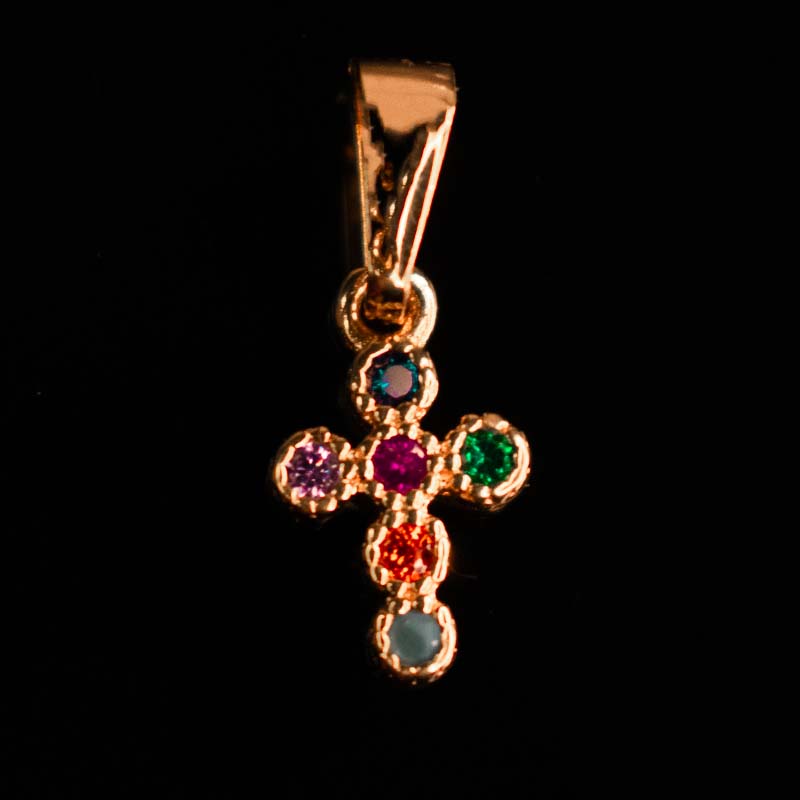 Dije religioso cruz circones